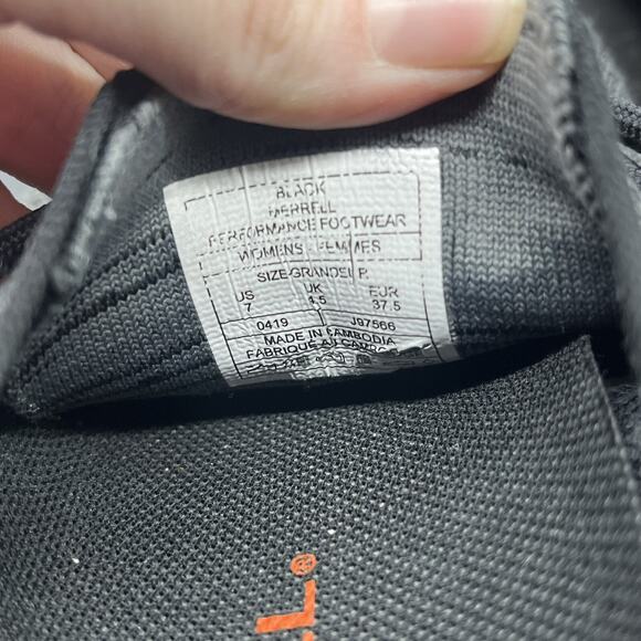 Merrel Gridway Sneaker Women’s 7 Black Gray Brown Vibram Sole Hiking Walking - Picture 7 of 8